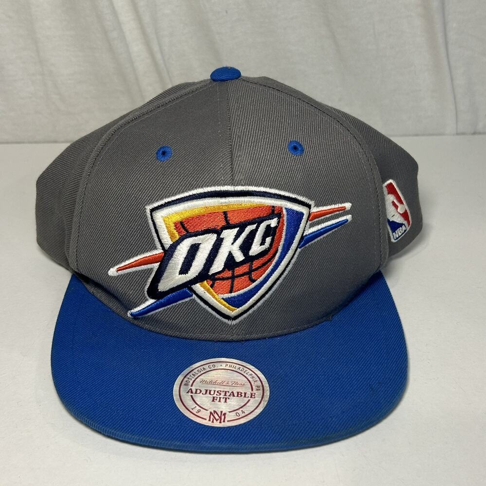 Mitchell & Ness Nostalgia Oklahoma City Thunder OKC NBA Snapback Hat Blue